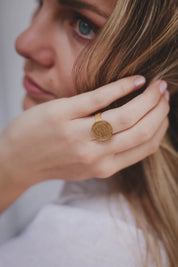 The French Sou - La Bordelaise 5 Cts Gold Ring