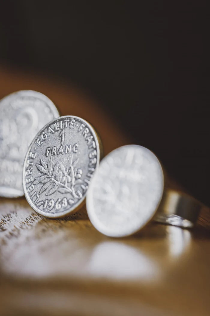 Le Sou Français - Bague La Bordelaise 1 Franc Argent