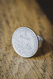 Le Sou Français - Bague La Bordelaise 1 Franc Argent