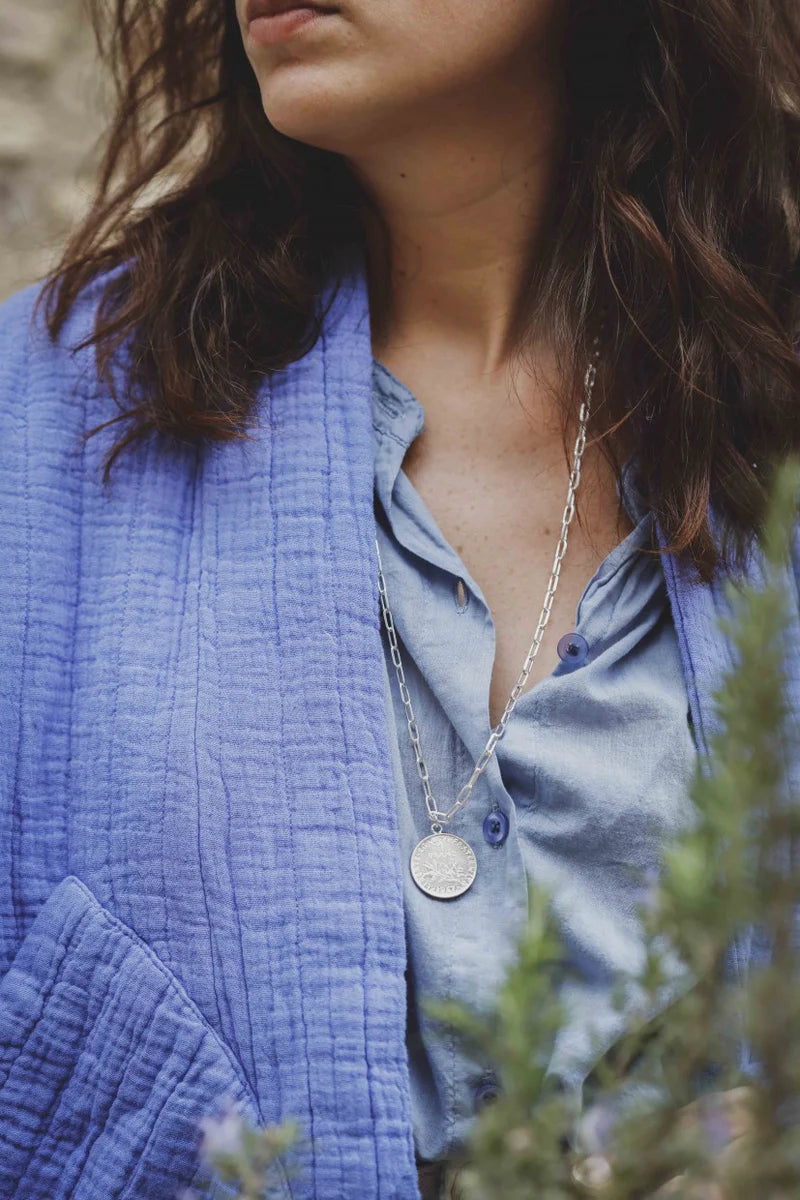 The French Sou - Le Grand Niçois Silver Necklace