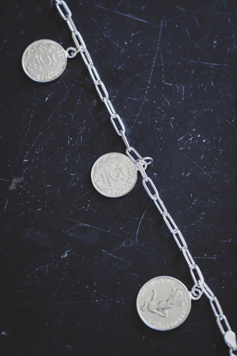 The French Sou - Nice Silver Bracelet