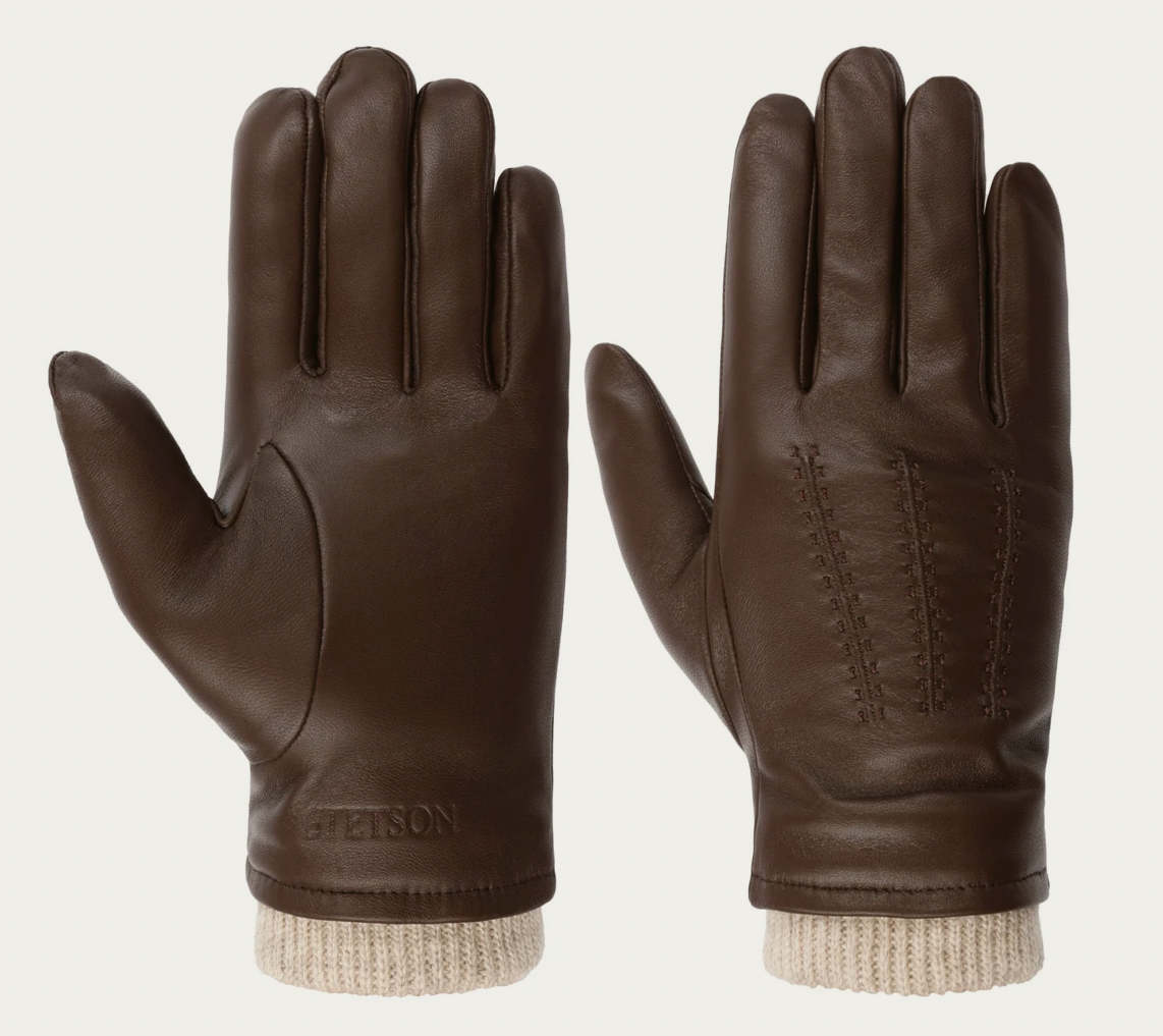 Stetson - Gants en cuir de peau de mouton conductrice