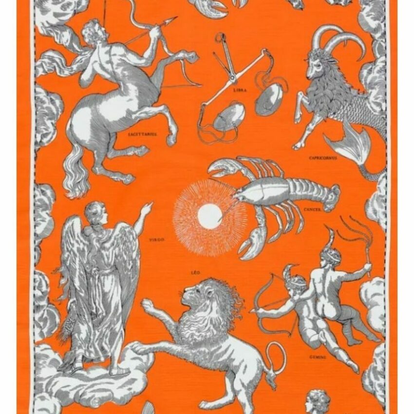 Inoui Éditions - Fouta Astrologie Orange