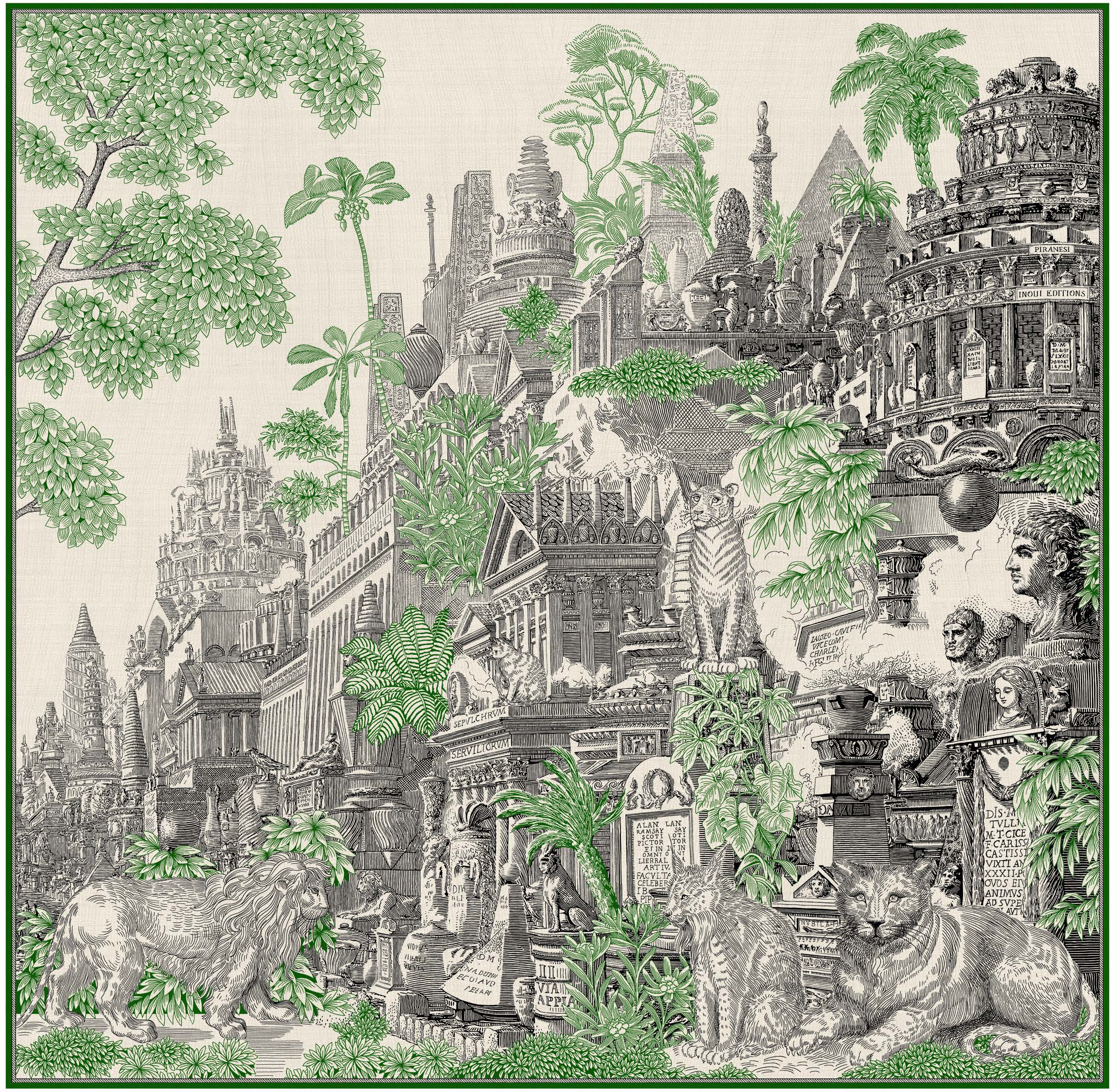 Inoui Editions - Carré 130 - Piranesi - Vert