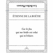 Ylustre - Etienne De La Boetie Quote Candle