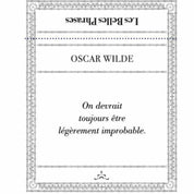 Ylustre - Bougie Citation Oscar Wilde