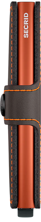 Secrid - Secrid miniwallet matte truffle orange dark