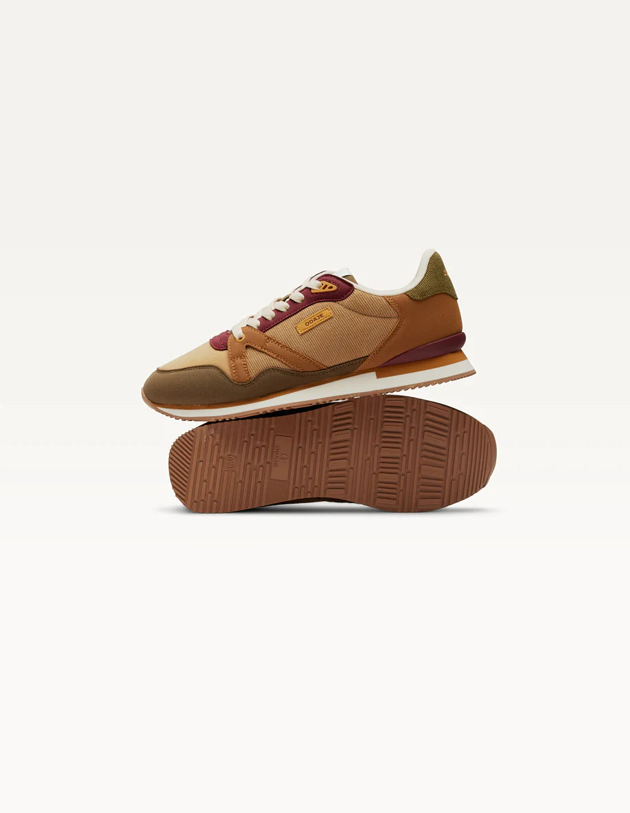 Odaje/M.Moustache - Baskets basses André Homme - Kaki beige marron clair