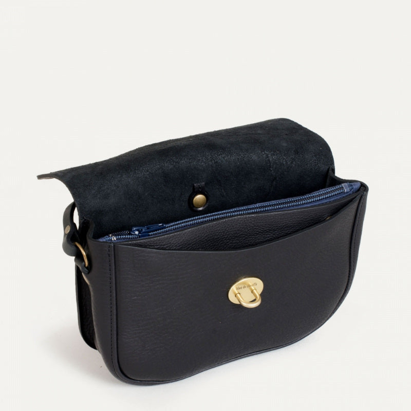 Bleu de Chauffe - Black Pastis Postman Bag