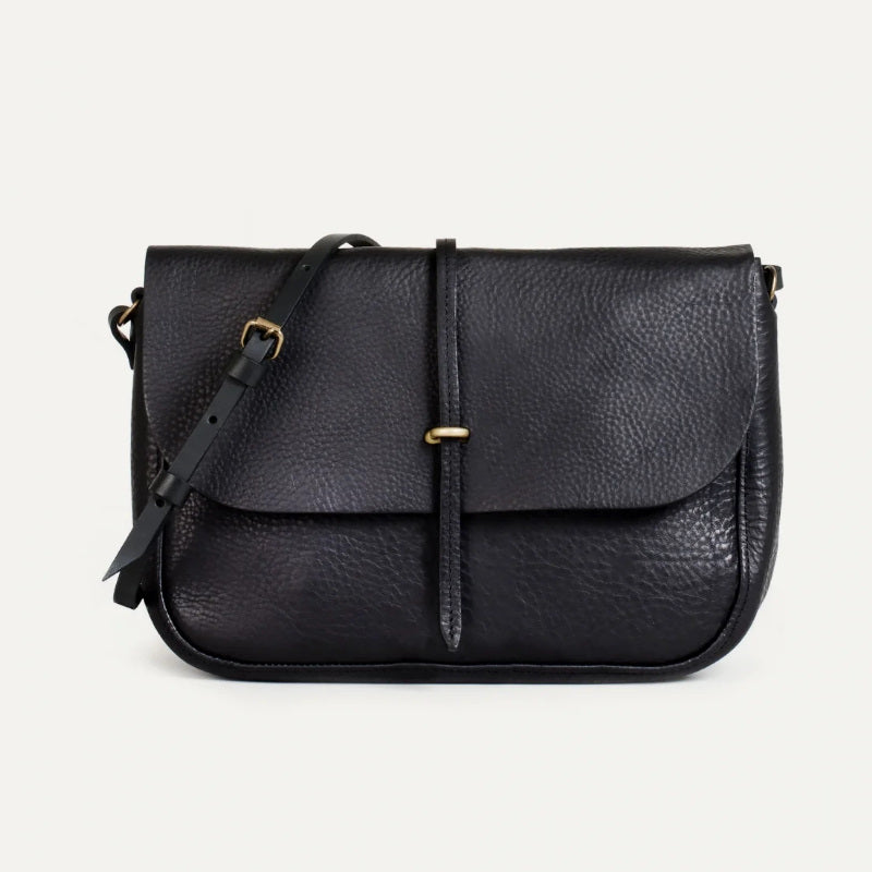 Bleu de Chauffe - Black Pastel Postman Bag