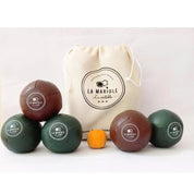 La Mariole - Indoor Pétanque Set Leather Brown / Green