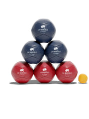 La Mariole - Indoor Pétanque Set Leather Blue / Red