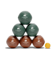 La Mariole - Indoor Pétanque Set Leather Brown / Green