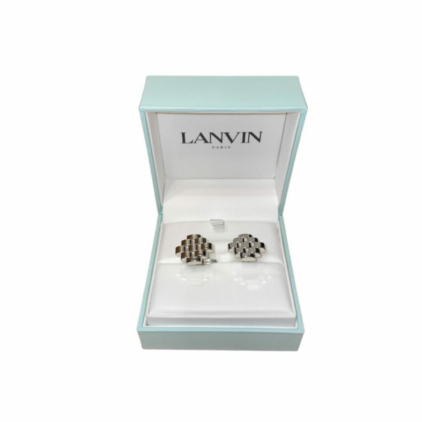 Lanvin - Boutons De Manchette Lanvin Tresse Argent