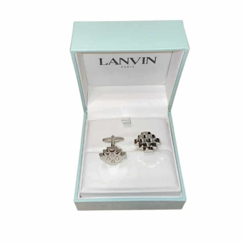 Lanvin - Boutons De Manchette Lanvin Tresse Argent