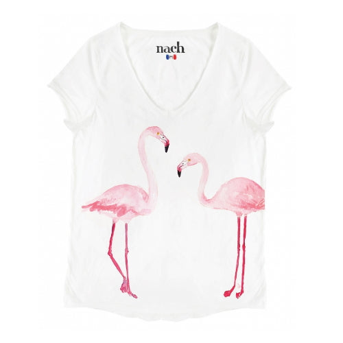 nach-t-shirt-coton-bio-col-en-v-flamants-roses-artydandy-1