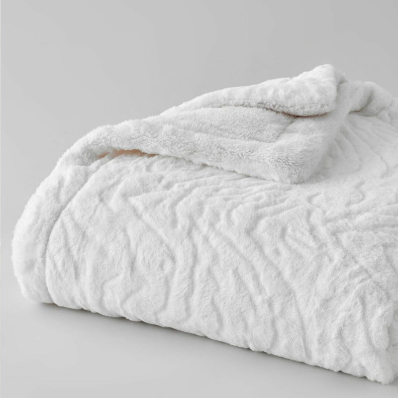 Plaids Cocooning - Ours Polaire Blanc