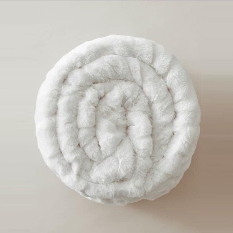 Plaids Cocooning - Ours Polaire Blanc