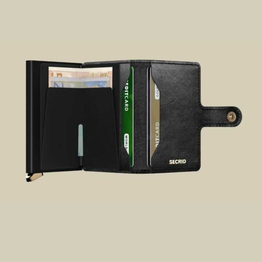 Secrid - Miniwallet Premium Card Holder Emboss Diamond Lines Black