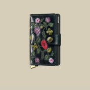 Secrid - Miniwallet Premium Stitch Floral Black Card Holder