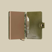 Secrid - Miniwallet Premium Stitch Floral Olive Card Holder