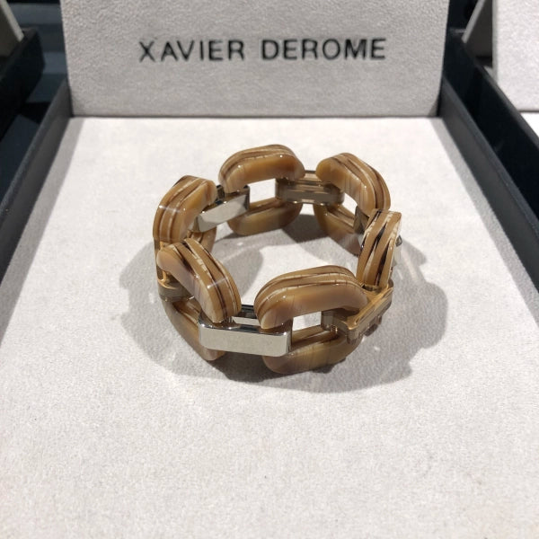 Xavier Derome - Light Tiger Eye Acetate Bracelet