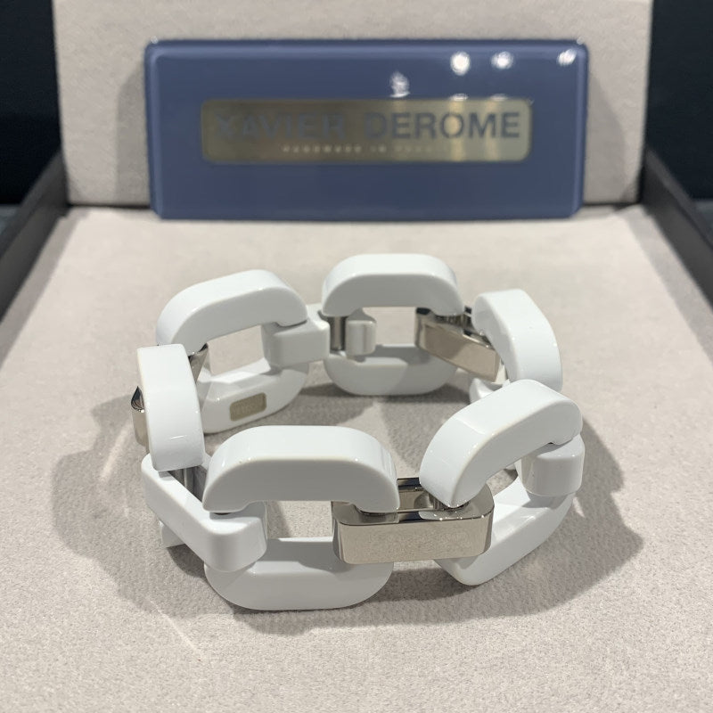 Xavier Derome - White Acetate Bracelet