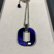 Xavier Derome - Midnight Blue Acetate Necklace